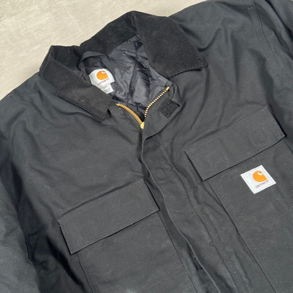 Carhartt Arctic Quilt Lined Duck Traditional Coat Mens 2XL Black C003-BLK
